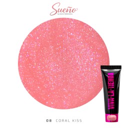 Viva La Tienda Polygelul Sueño 08 - Coral Kiss 15ml - by Ioana Săbăreanu