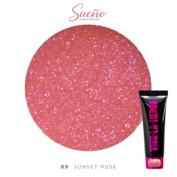 Viva La Tienda Polygelul Sueño 09 - Sunset Rose 30ml - by Ioana Săbăreanu