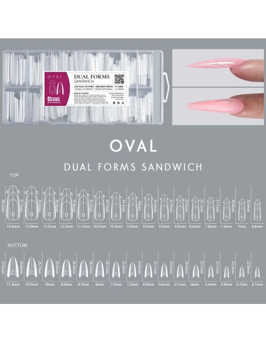Dual Forms Sandwich OVAL set 240 buc, 15 mărimi...