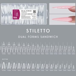 Dual Forms Sandwich STILETTO set 240 buc, 15 mărimi... 2