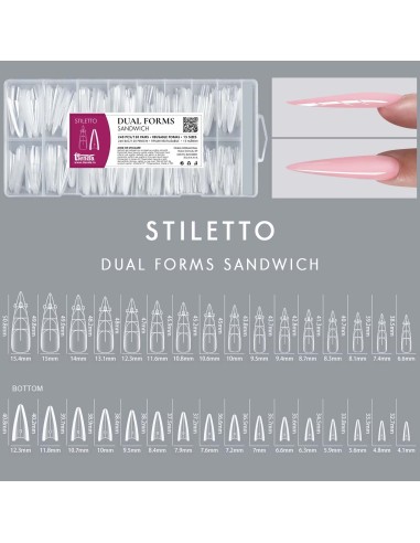 Dual Forms Sandwich STILETTO set 240 buc, 15...