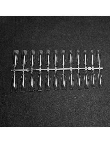 GEL TIPS STILETTO LONG SET 24 BUC DIVERSE MĂRIMI