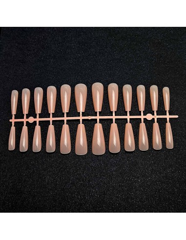 GEL TIPS BALLERINA LONG MILKY PINK SET 240 BUC...