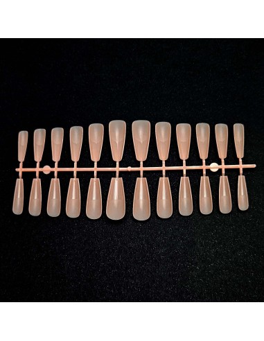 GEL TIPS BALLERINA LONG MILKY PINK SET 240 BUC...