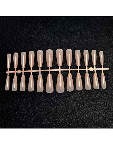GEL TIPS BALLERINA LONG MILKY PINK SET 240 BUC...