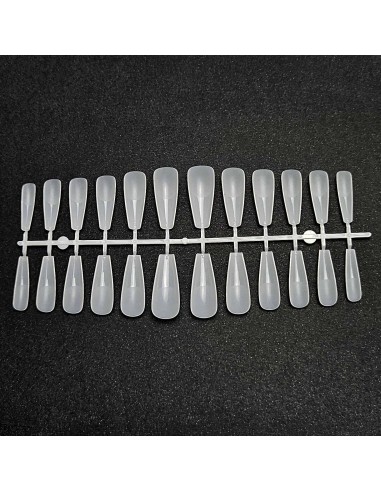GEL TIPS BALLERINA LONG MILKY WHITE SET 24 BUC...