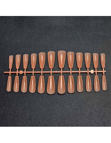 GEL TIPS BALLERINA LONG PINK BEIGE SET 240 BUC...