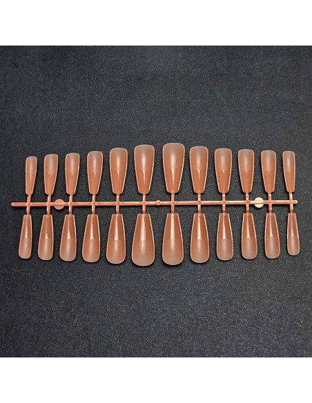 GEL TIPS BALLERINA LONG PINK BEIGE SET 240 BUC DIVERSE MĂRIMI