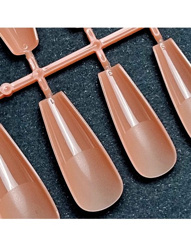 GEL TIPS BALLERINA LONG PINK BEIGE SET 240 BUC...