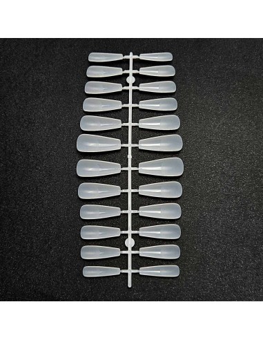 GEL TIPS BALLERINA LONG MILKY WHITE SET 240 BUC...