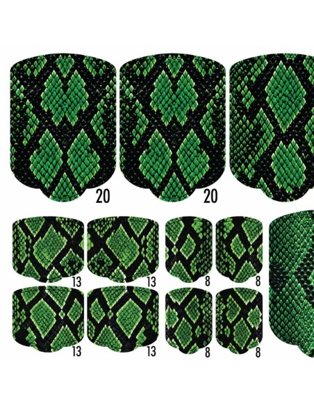 PEDI WRAPS ANIMAL COUTURE AC-1 GELAXYO CU 38 DE WRAPURI, 26 DECORAȚIUNI, PILĂ, BEȚIȘOR ȘI MINIRIGLĂ INCLUSE - CREEAZĂ RAPID O PEDICHIURĂ ELEGANTĂ MODEL PYTHON