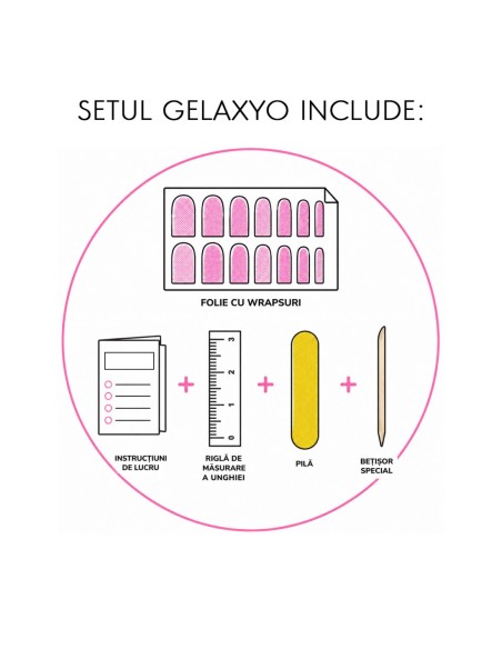 PEDI WRAPS PURE COLOR PC-17 GELAXYO CU 38 DE WRAPURI, 26 DECORAȚIUNI, PILĂ, BEȚIȘOR ȘI MINIRIGLĂ INCLUSE - Luminos, modern și vesel – portocaliul care inspiră bună dispoziție.