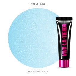 Polygel Viva La Tienda – MACARONS 08 15ml Sky – albastru...