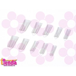 TIPSURI FORMA EDGE TRANSPARENTE SET 100 BUC